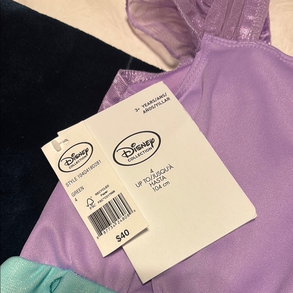 Disney Ariel Kids Costume - Purple and Blue - Picture 2 of 3